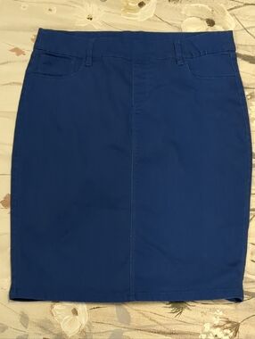 Women's Royal Blue Pencil Skirt